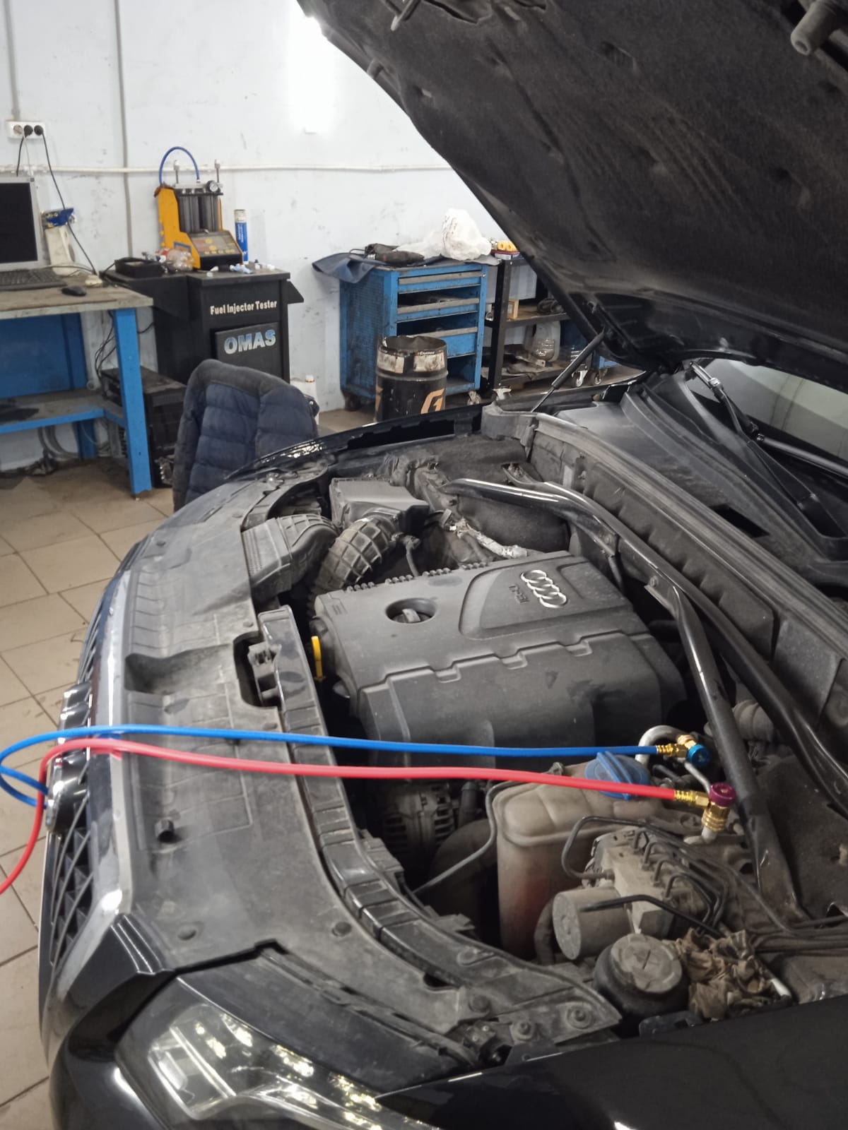 Заправка кондиционера в автомобиле Honda Mobilio Spike | Хонда Мобилио Спайк zhukovskiy